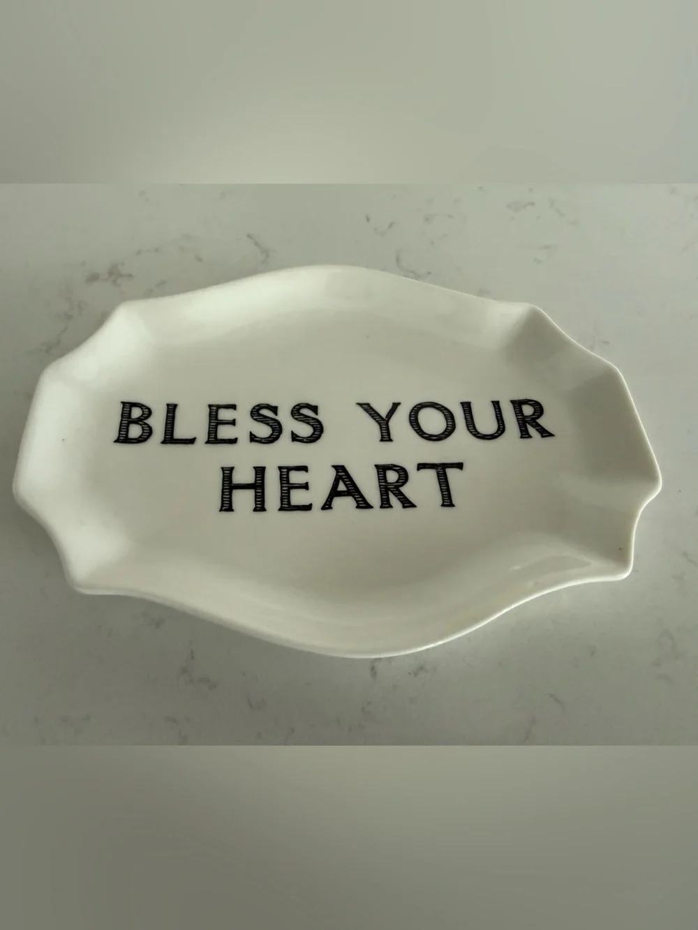 “BLESS YOUR HEART” Ceramic Platter